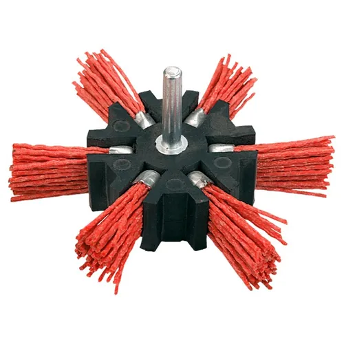 Abrasive Besenbürste mit Dorn 100 mm