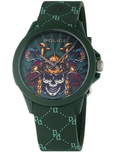 Police PEWUM2237771 Sketch Unisex Uhr 40mm - Moderne Herrenuhr mit analoger Anzeige, 3ATM wasserdicht und buntem Zifferblatt. Ideal für jeden Anlass und Handgelenke bis 20 cm Umfang.