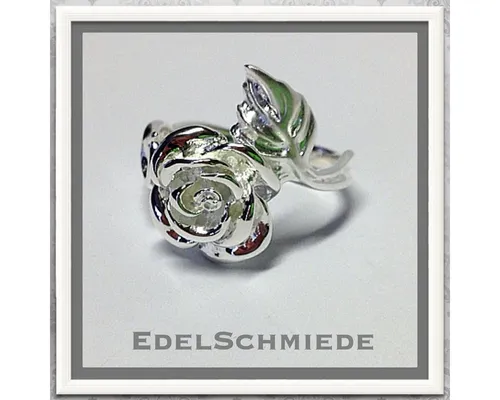 Produktbild Edelschmiede925 Silberring Edelschmiede925 Rosenring in 925 Silber