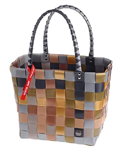 Witzgall Shopper 5010/80/0 grau taupe kupfer kariert