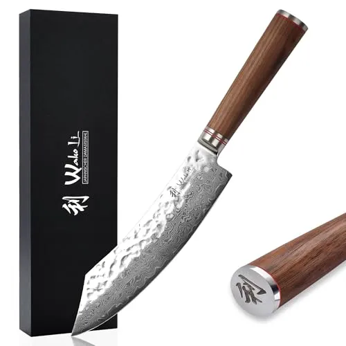 Wakoli Nussbaum Damast Blockmesser 20 cm von Wakoli