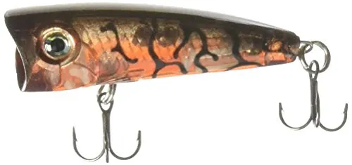 Rapala - Ultra Light Pop Angelköder - Angelzubehör für Maximale Luftblasenentwicklung - Süßwasser Spinnköder - Lauftiefe Topwater - Fischköder 4cm, 3g - Hergestellt in Estland - Glass Lucent Tiger UV
