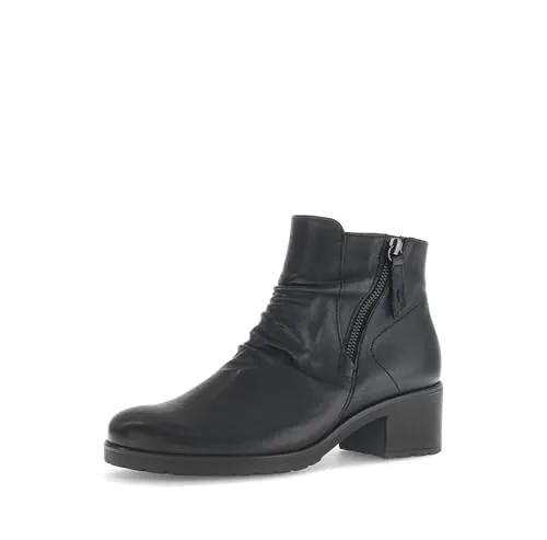 Gabor 72.811 Damen Stiefeletten - Elegante Stiefelette in Schwarz - Wanderschuhe mit Gabor comfort-Technologie für optimalen Tragekomfort, aus hochwertigem Echtleder und mit weich gepolstertem Innenfutter für ein angenehmes Fußgefühl.