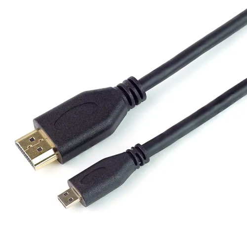 Micro HDMI Kabel, D-Stecker - A-Stecker, schwarz, 1,50m