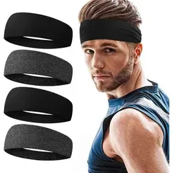 URAQT Sport Stirnbänder Unisex 4er Set - rutschfest und elastisch - Vielseitige Sport Stirnbänder für Laufen, Yoga und mehr. Anti-Rutsch-Technologie sorgt für sicheren Halt, während das atmungsaktive Material Schweiß effektiv absorbiert. Ideal für alle Aktivitäten und Kopfgrößen.