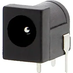 Produktbild 2.1mm x 5,5mm Hohlstecker für Breadboards / DC barrel jack / Einbaukupplung
