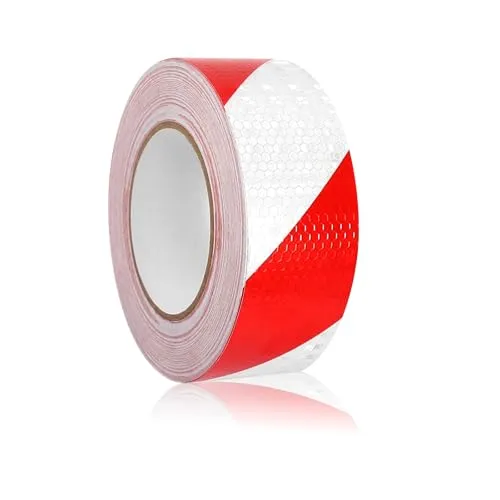 DELAESI Reflektierendes Klebeband 25m X 5cm Reflektorband Selbstklebend Reflektor Klebeband Hohe Intensität Reflektorbands Selbstklebend Reflektoren Aufkleber für Fahrrad Fahrzeuge Autos