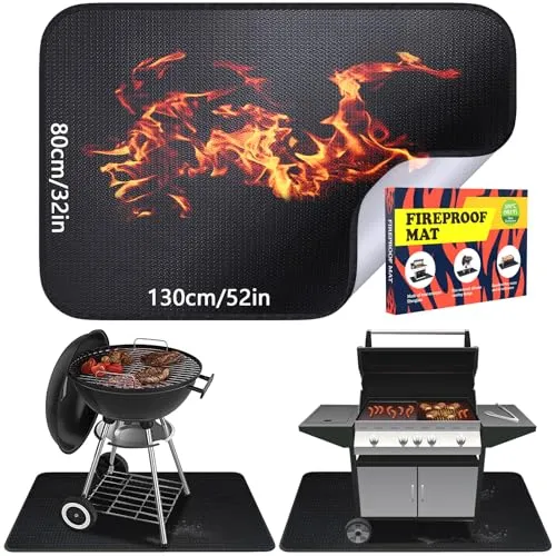 Feuerfeste Grillmatte 130 × 80 cm – Hitzebeständig bis 982 ℃