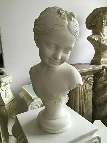 Deko Shop Cologne Schöne Büste Frau Mädchen Ada Skulptur H 49 cm Shabby Antik Style Landhaus