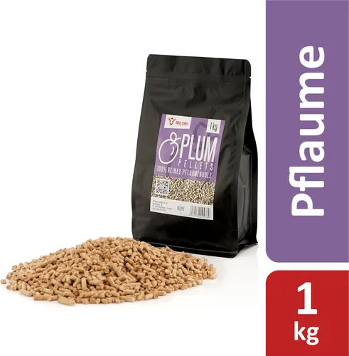 BBQ-Toro Plum Pellets aus 100% Pflaumenholz, 1 kg, Holzpellets, Hartholz, Grillpellets