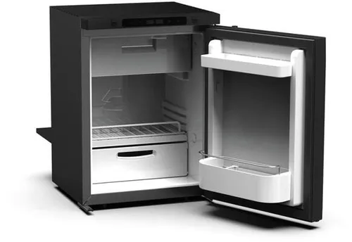 Carbest LR40L Kompressor-Kühlschrank 12/24V, 40L mit Gefrierfach - Kühlschrank mit 40L Volumen und Gefrierfach, ideal für Camping und mobile Anwendungen, flexibel einsetzbar bei 12V oder 24V.