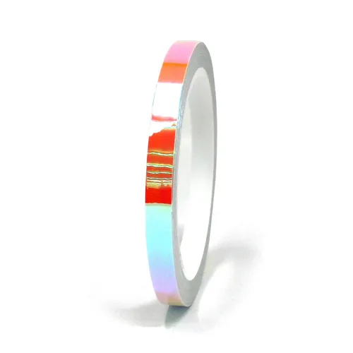 10m Zierstreifen 8mm Flip Flop Gelb/Rot Folie Auto Motorrad Dekorstreifen