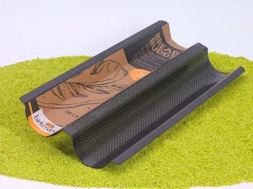 RBV Birkmann Bread Buddies 2er Backblech Baguette gelocht 37 x 16 x 3 cm