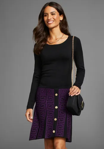 Strickkleid LAURA SCOTT für Damen, Gr. 42, schwarz von Laura Scott