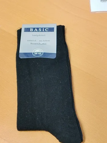 Dameris Socken 80% Baumwolle handgekettelt Größe 39-42 (B97)