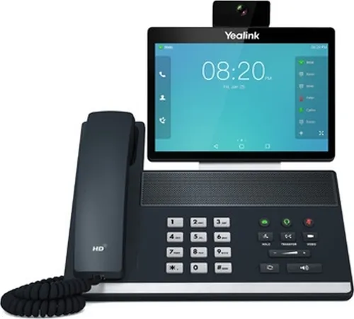 Yealink IP Telefon VP59 - SIP Videotelefon mit 8-Zoll-Farbdisplay, Full-HD 1080p Video und 27 Touch-Memory-Tasten für optimale Kommunikation