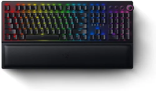 Razer BlackWidow V3 Pro - Kabellose Mechanische Gaming-Tastatur mit RGB-Beleuchtung - Gaming-Tastatur mit abnehmbarer Handballenauflage und yellow Switches für präzises Tippen. Ideal für Gamer, die kabellose Freiheit und Komfort suchen.
