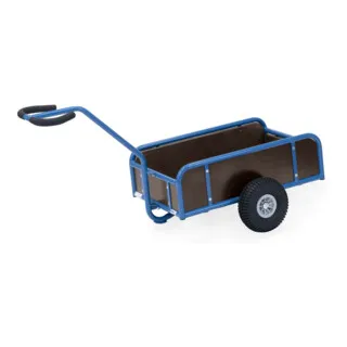 Fetra 4107 Handwagen - Robuster Stahlwagen mit 200kg Traglast - Bollerwagen mit 200 kg Traglast, pulverbeschichtete Stahlkonstruktion und wasserfeste Ladefläche aus Sperrholz. Ideal für den Transport schwerer Lasten.
