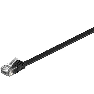 goobay RJ-45 Netzwerkkabel 1,5 m schwarz bis zu 1,00 Gbit/Sek. bis zu 250 MHz, 1 St.