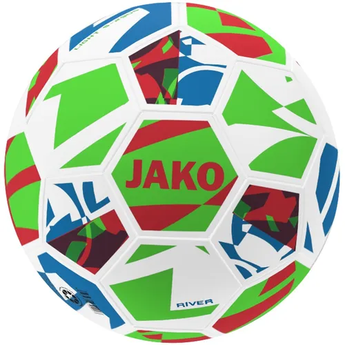 Jako Lightball River Fußball Gr.3 290g weiß/neongrün/rot 2343-675