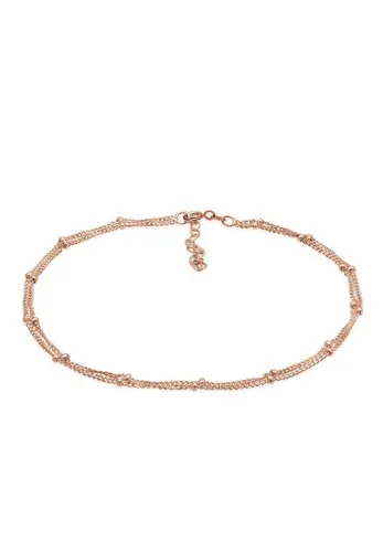 Elli Fußkette mit Kugeln aus 925 Silber in gold von Elli