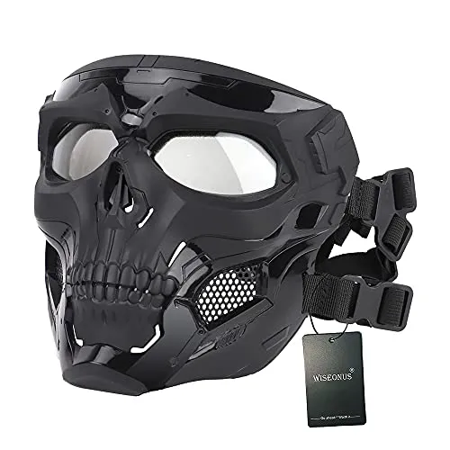 Airsoft Maske Paintball Masken Taktische Schädel Maske Full face Militär Schutzmaske Vollgesichtsmaske für Halloween Jagd CS Kriegsspiel Cosplay