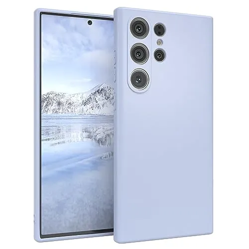 EAZY CASE - Slim Case - kompatibel mit Samsung Galaxy S23 Ultra Voller Schutz, erhöhter Rand für Bildschirm & Kamera, hochwertiges Silikon, Handyhülle Minimalismus, Exzellente Griff in Hell Blau