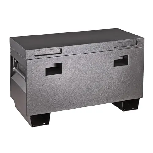 Liter Werkzeugkiste Werkzeugkoffer Materialkiste Kiste Box Metalltruhe abschliessbar für Stapler Kran 91x43x56 cm grau 170