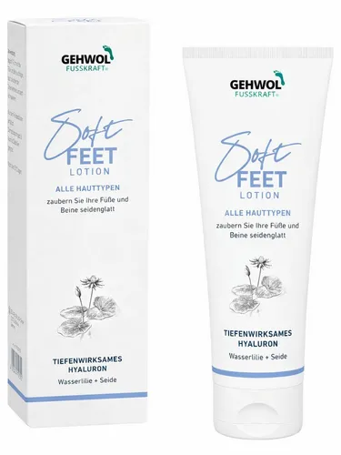 Eduard Gerlach GmbH Fußcreme FUSSKRAFT Soft Feet Lotion mit Wasserlilienextrakt für seidenglatte Packung, zieht schnell ein und ist für Diabetiker geeignet