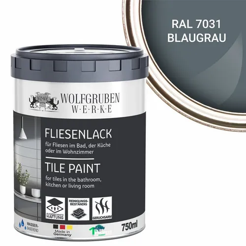 WO-WE Fliesenlack Fliesenlack Fliesenfarbe Wandfliesen W713, 1-5L, Wasserbasiert, Seidenglänzend