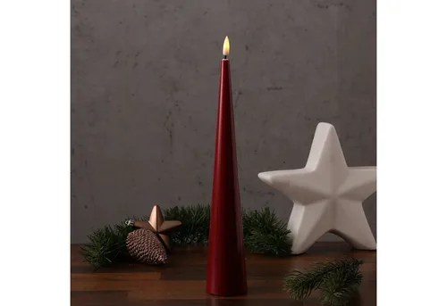 Deluxe Homeart LED-Kerze Lea in rot von Deluxe Homeart