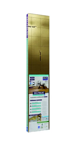 Selitbloc Klickvinylunterlage pro+ 1,5 mm 8,4 m² - Hochwertige Klickvinylunterlage mit 1,5 mm Dicke für optimalen Schallschutz und zusätzliche Stabilität bei der Verlegung. Ideal für verschiedene Bodenbeläge.