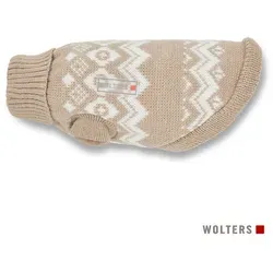 Wolters Hundepullover Strickpullover Norweger braun 50cm breite Brust
