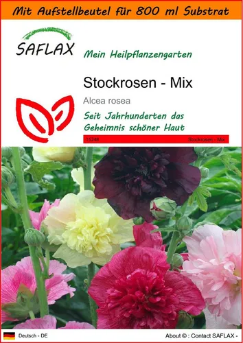 SAFLAX Blumensamen SAFLAX - Garden in the bag - Stockrosen - Mix