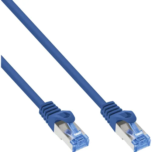 InLine Patchkabel (S/FTP, CAT6a, 0.50 m) (72655B) in blau von InLine