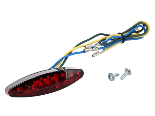 Rück- und Bremslichtkombination LED Rot, mit Kennzeichenbeleuchtung