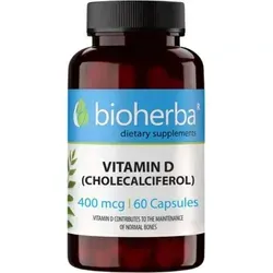 Vitamin D (Cholecalciferol) 400 mcg 60 Kapseln PZN 18215528