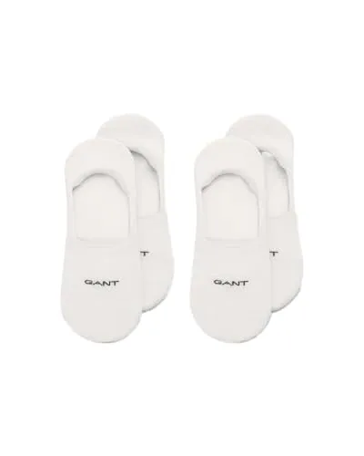 GANT Herren Invisible 2-pack Socken, Weiß, 43-45 EU von GANT