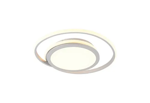 Lucande LED Deckenleuchte Noud dimmbar - Moderne Chromlampe für Schlafzimmer - Energieeffiziente LED Deckenlampe mit Dimmer für gemütliches Licht in Wohnräumen und Büros. Inklusive hochwertigem Leuchtmittel für sofortige Nutzung.