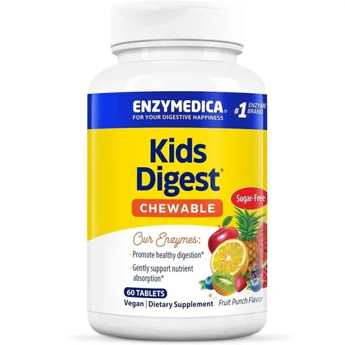 Enzymedica Kids Digest™ Verdauungsenzyme für Kinder, Fruchtpunsch, 60 stuck