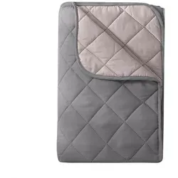 wometo Microfaserbettdecke Camping, 3 Deckengrößen, OEKO-TEX®, leichte Zudecke / gesteppte Bettdecke für Sommer grau 155 cm x 220 cm