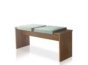 Lycce Bankauflage Klemmkissen blau - Bankauflage mit 1 gepolstertem Kissen, ideal für Sitzbänke mit Klemmtiefe von 35 cm, sorgt für zusätzlichen Komfort und eine ansprechende Optik in Ihrem Außenbereich.