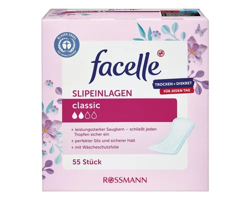 facelle Slip-Einlage Classic, 55 Stück