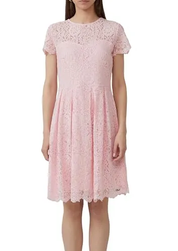 QS Tailliertes Spitzenkleid