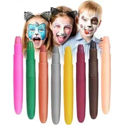 Schminkstifte Kinderschminke Gesichtsfarbe abwaschbar Set 8 Farben B - Tauche ein in eine bunte Fantasiewelt mit unserem abwaschbaren Schminkstifte-Set! 8 lebendige Farben für kreative Momente, die sich leicht von Haut und Kleidung entfernen lassen. Ideal für Feste und Anlässe – Spaß und Sicherheit stehen im Vordergrund!