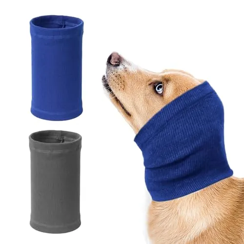 Stück Kopfbedeckungen für Haustiere, verdicktes warmes Zubehör, beruhigende Kopfbedeckungen für Hunde, elastische Ohrenschützer für Hunde, Nackenschutz für Haustiere, Verwendet für Pflegen 2