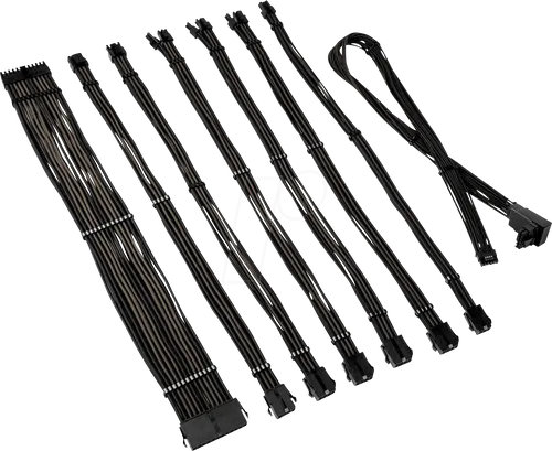 KOLINK 05747 - Kolink Core Pro Kabelset 12V-2x6 Typ 2 - schwarz/dunkelgrau