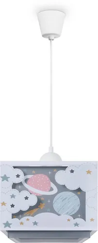 Paco Home Hängelampe für Kinderzimmer - Pendelleuchte mit einzigartigem Planeten-Design, das im Dunkeln leuchtet. Ideal für eine gemütliche Atmosphäre im Kinderzimmer.