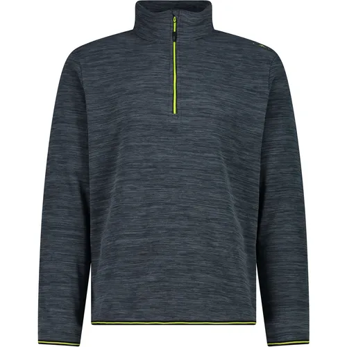 CMP MAN Sweat titanio mel. (U927) - Hochwertiger Herren Stehkragenpullover - Skipullis und Hoodies für Männer, aus isolierendem Arctic Fleece für optimale Wärme und Komfort beim Skifahren oder winterlichen Outdoor-Aktivitäten.