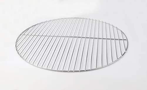 HeRo24 Edelstahl Grillrost 44,5 cm – robuster Ersatzrost für Kugelgrills 45–46–47 cm – 4 mm Außenring & 3 mm Stäbe – passend für Weber 47 cm – rostfrei & langlebig